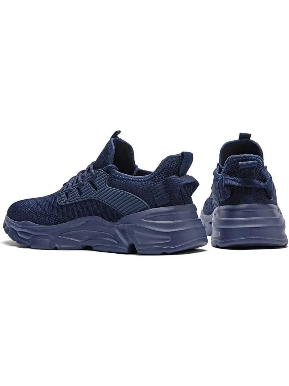 Men's Blue Slip on Walking Shoes Tennis Running Sneakers Lightweight Trainers